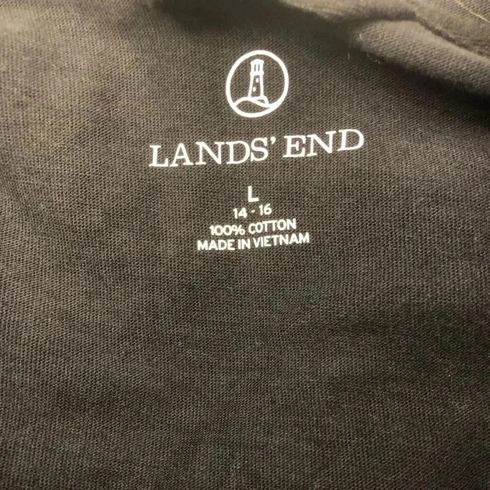 Lands End all black hooded romper - Picture 10 of 12